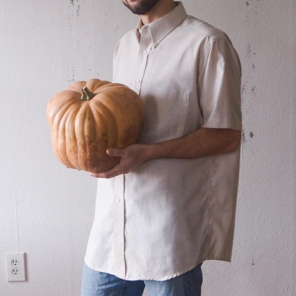 Cream/Sand Button Up Shirt - PLEASE COMMENT BEFORE BUYING - Picture 4 of 4